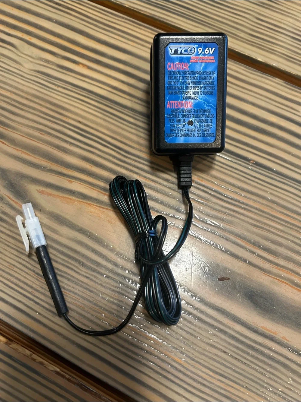 9.6V Black Battery Charger for Video Game Accessories